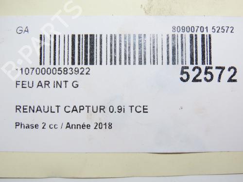 Left tailgate light RENAULT CAPTUR I (J5_, H5_) 0.9 TCe 90 | BP28969508C79 - Image 4