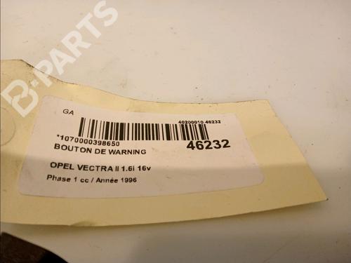 Warning switch OPEL VECTRA B (J96) 1.6 i 16V (F19) | BP11343162I22 