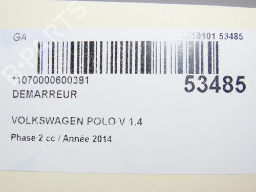 Startmotor VW POLO V (6R1, 6C1) 1.4 TDI | BP28829025M8 