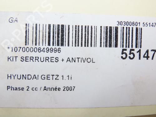 Module électronique HYUNDAI GETZ (TB) 1.1 (67 hp) 28829722