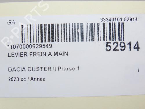 Hand brake DACIA DUSTER (HM_) 1.3 TCe 150 (HMM3) | BP28830002I18 