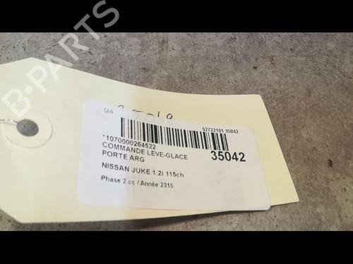 Used Left rear window switch NISSAN JUKE (F15) 1.2 DIG-T (115 hp) 9611936