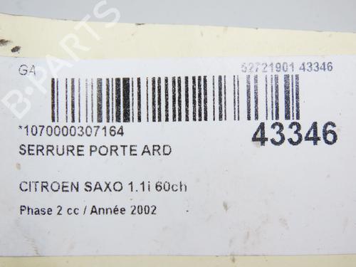 Rear right lock CITROËN SAXO (S0, S1) 1.1 X, SX | BP24359062C99 