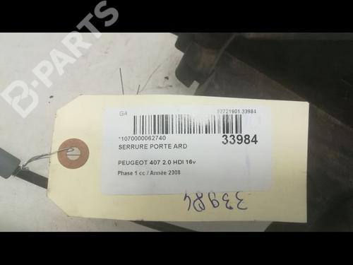 Rear right lock PEUGEOT 407 SW (6E_, 6D_) 2.0 HDi 135 | BP9595140C99 
