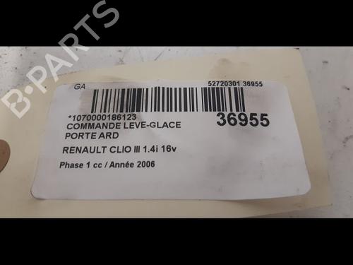 Used Right rear window switch Right rear window switch RENAULT CLIO III (BR0/1, CR0/1) 1.4 16V (98 hp) 23176574 23176574