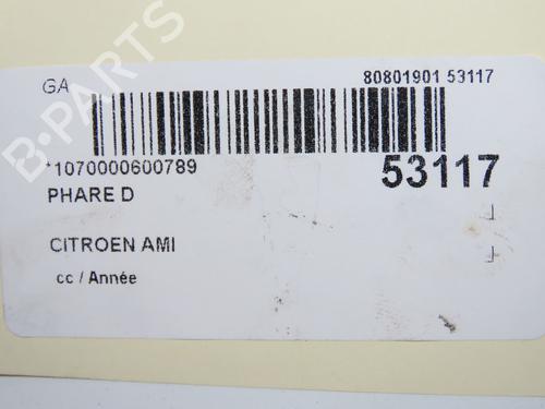 Right headlight CITROËN AMI (9A_) Electric (9AZ2CA) | BP36495664C29 - Image 6