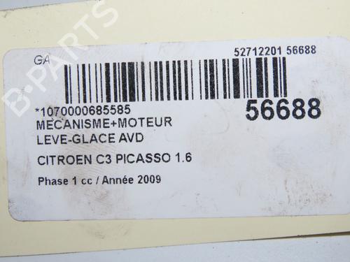 Front right window mechanism CITROËN C3 Picasso (SH_) 1.6 HDi | BP32223391C23  - Image 6