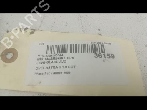 Used Front left window mechanism OPEL ASTRA H GTC (A04) 1.9 CDTI (L08) (120 hp) 9600135
