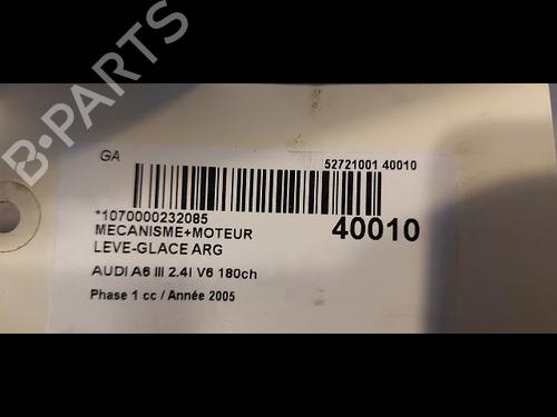 Lève-vitre arrière gauche AUDI A6 C6 (4F2) 2.4 (177 hp) 23176764