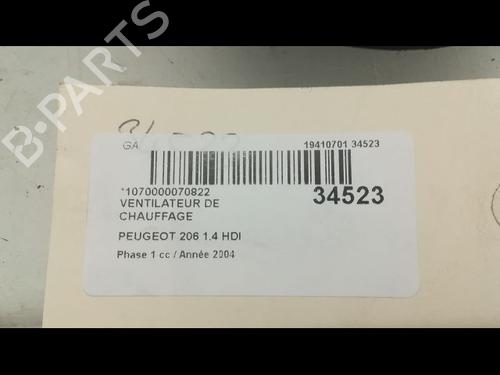 Heater blower motor PEUGEOT 206 Hatchback (2A/C)  | BP23172496M62 