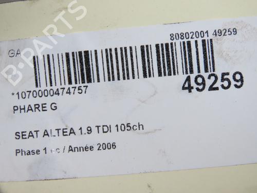 Left headlight SEAT ALTEA (5P1) 1.9 TDI | BP36657770C28  - Image 6