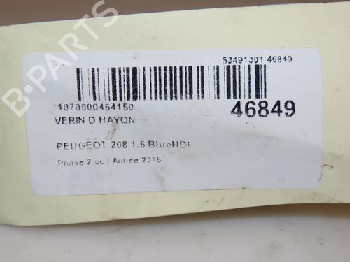 Tailgate lift support PEUGEOT 208 I (CA_, CC_) 1.6 HDi / BlueHDi 75 | BP16555857C138 