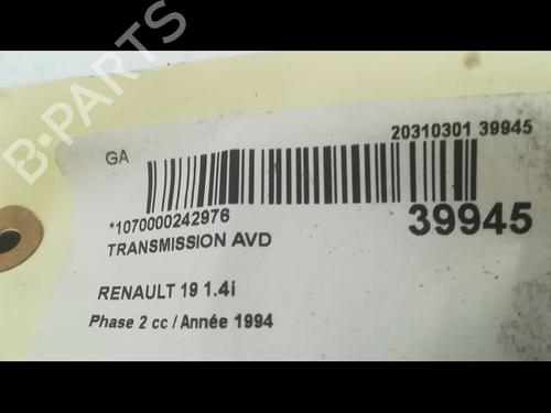 Used Right front driveshaft RENAULT 19 I (B/C53_) 1.4 (80 hp) 23172758