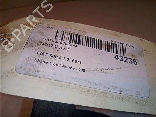 Right front steering knuckle FIAT 500 (312_) 1.2 (312AXA1A) | BP14876221M26 