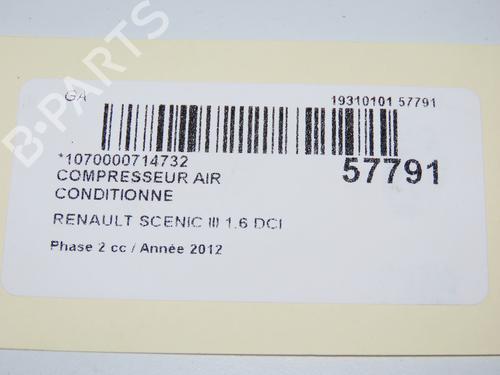 AC compressor RENAULT SCÉNIC III (JZ0/1_) 1.6 dCi (JZ00, JZ12) | BP32432916M34 