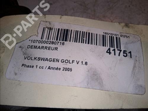 Starter VW GOLF V (1K1) 1.6 | BP11099141M8 