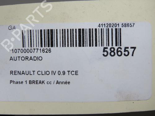 Radio RENAULT CLIO IV Grandtour (KH_) 0.9 TCe 90 | BP36583004E6  - Image 7