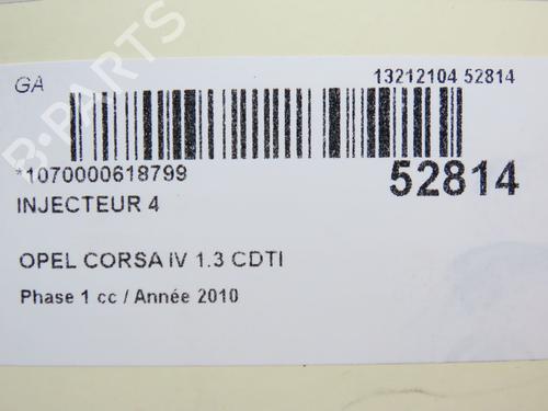 Used Injector OPEL CORSA D (S07) 1.3 CDTI (L08, L68) (90 hp) 28801403