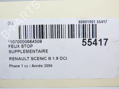 Terzo stop RENAULT SCÉNIC III (JZ0/1_) 1.9 dCi (JZ0J, JZ1J, JZ1K, JZ1S) (131 hp) 30797622