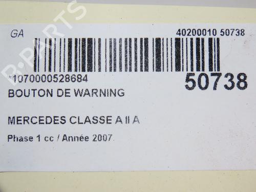 Warning switch MERCEDES-BENZ A-CLASS (W169) A 180 CDI (169.007, 169.307) | BP20340077I22 