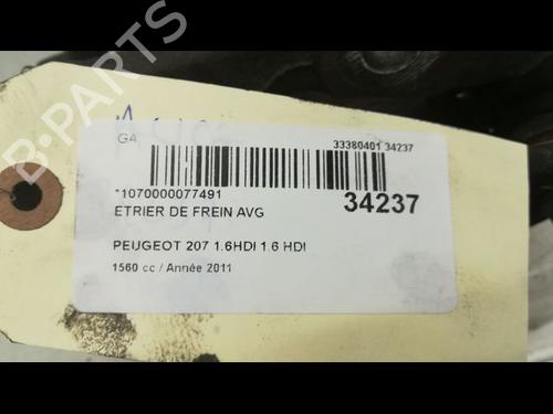 Used Left front brake caliper PEUGEOT 207 (WA_, WC_) 1.6 HDi (92 hp) 14878050