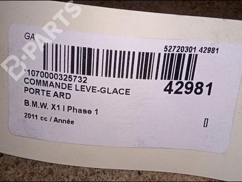 Right rear window switch BMW X1 (E84) xDrive 18 d | BP9618752I28 