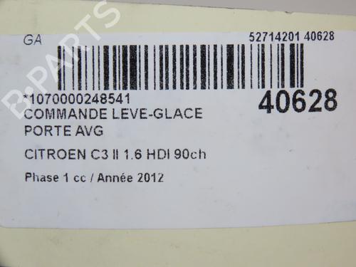 Left front window switch CITROËN C3 II (SC_) 1.6 VTi 120 | BP28831708I27 - Image 5