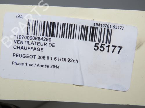 Varmeblæser PEUGEOT 308 II (LB_, LP_, LW_, LH_, L3_) 1.6 HDi (92 hp) 32354697