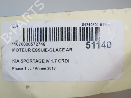 Rear wiper motor KIA SPORTAGE IV (QL, QLE) 1.7 CRDi | BP31121283M102