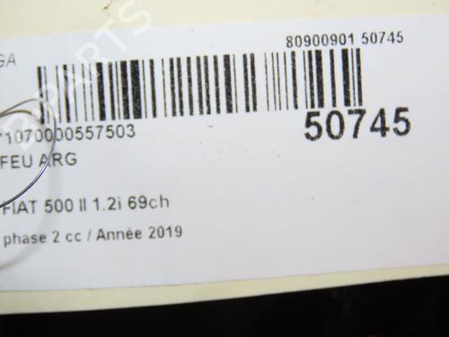 Left taillight FIAT 500 (312_) 1.2 (312AXA1A) | BP28832760C34