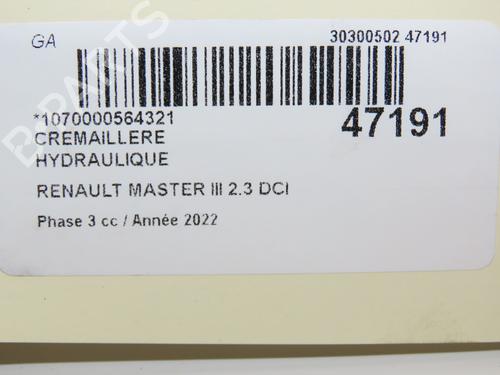 Steering rack RENAULT MASTER III Van (FV) 2.3 dCi 145 FWD (FV0E, FV0F, FV0H, FV02, FV0M, FV0S,... | BP19747695M22 - Image 2