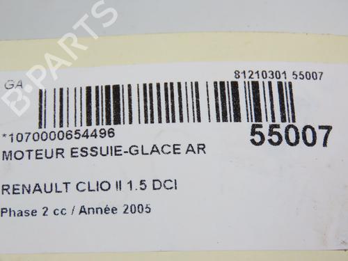 Used Rear wiper motor RENAULT CLIO II (BB_, CB_) 1.5 dCi (B/CB07) (65 hp) 29045796