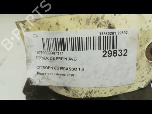 Right front brake caliper CITROËN C3 Picasso (SH_) 1.6 HDi | BP23173851M104 - Image 3