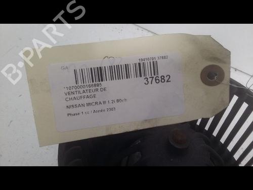 Heater blower motor NISSAN MICRA III (K12)  | BP23172508M62 