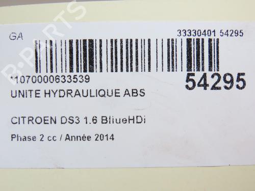 ABS Bremseaggregat CITROËN C3 II (SC_) 1.6 VTi 120 (120 hp) 28829985