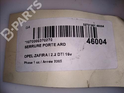 Rear right lock OPEL ZAFIRA A MPV (T98) 2.2 DTI 16V (F75) | BP11103459C99 