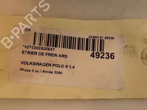 Used Right rear brake caliper Right rear brake caliper VW POLO (6N2) 1.4 16V (75 hp) 16572798 16572798