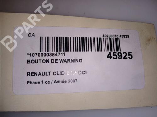 Warning switch RENAULT CLIO III (BR0/1, CR0/1) 1.5 dCi (C/BR0G, C/BR1G) | BP11100851I22 