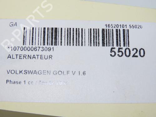 Alternator VW GOLF V (1K1) 1.6 FSI | BP31692723M7  - Image 8