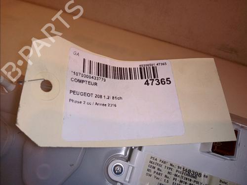 Instrument cluster PEUGEOT 208 I (CA_, CC_) 1.2 VTI 82 | BP14951118C47 