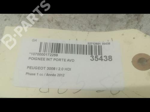 Front right interior door handle PEUGEOT 3008 I MPV (0U_) 2.0 HDi Hybrid4 | BP9602078I14 
