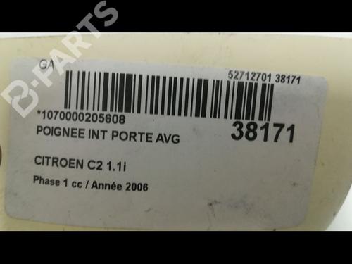 Front left interior door handle CITROËN C2 (JM_) 1.1 | BP9604175I13 