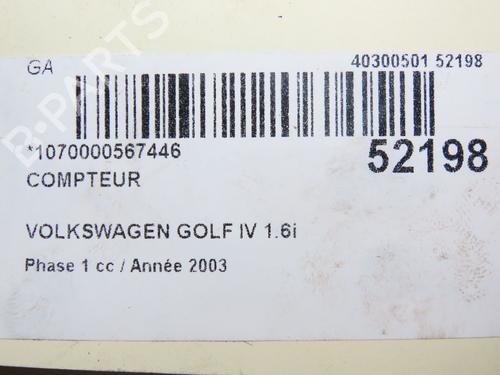 Instrument cluster VW GOLF IV (1J1) 1.6 16V | BP28967978C47 