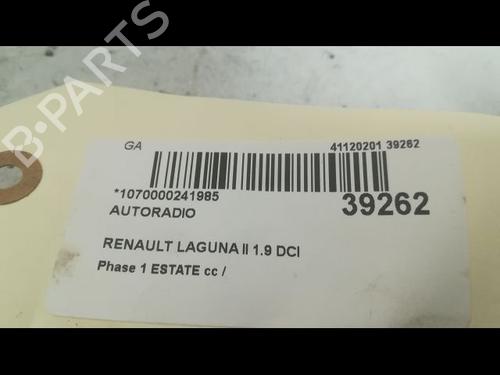 Radio RENAULT LAGUNA II Grandtour (KG0/1_) 1.9 dCi (KG0G) | BP23174904E6 