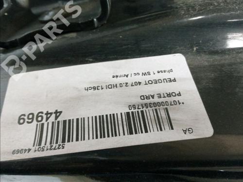 Right rear door PEUGEOT 407 SW (6E_, 6D_) 2.0 HDi 135 | BP11921475C5 