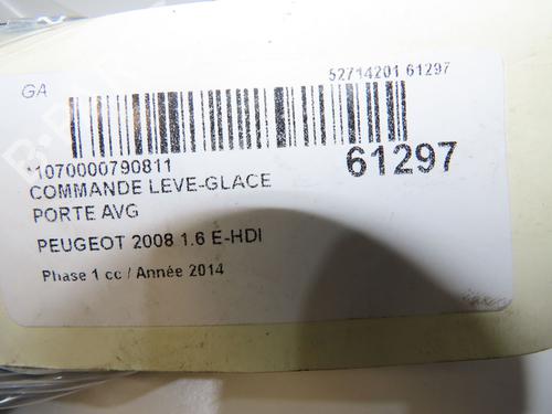 Used Left front window switch Left front window switch PEUGEOT 2008 I (CU_) 1.6 HDi (92 hp) 39938087 39938087