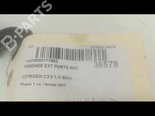 Front right exterior door handle CITROËN C3 II (SC_) 1.1 i | BP9602623C129 