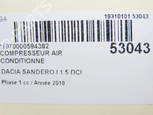AC compressor DACIA SANDERO 1.5 dCi | BP26404325M34 