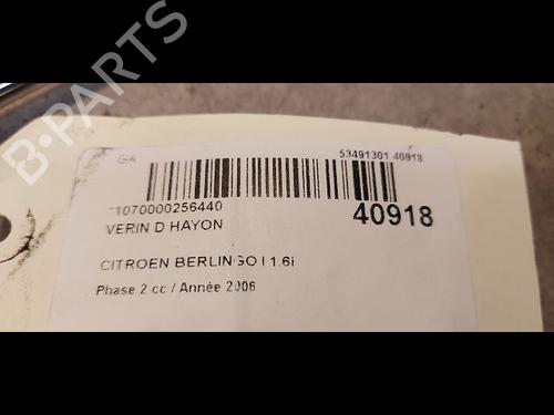 Used Tailgate lift support Tailgate lift support CITROËN BERLINGO / BERLINGO FIRST MPV (MF_, GJK_, GFK_) 1.6 16V (MFNFU) (109 hp) 14879972 14879972