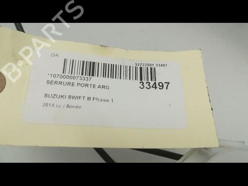 Used Rear left lock SUZUKI SWIFT IV (FZ, NZ) 1.2 (AZH412, ZC72S) (94 hp) 9595919